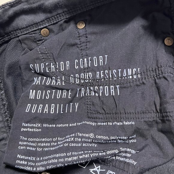 DU/ER N2X Slim Fit Pants Casual Stretch Chino Comfy Black Men's size 33x31 - Picture 4 of 8